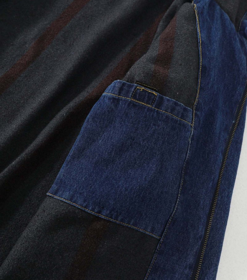 Carhartt J140 Denim Insulated Jacket fabric detail