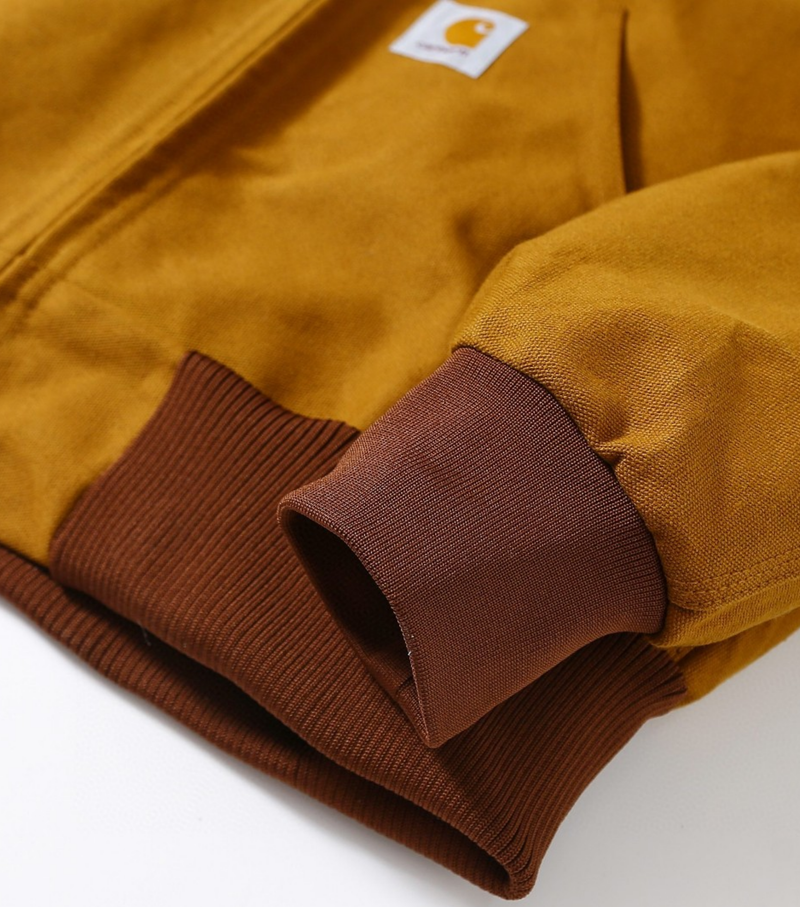 Carhartt J140 Firm Duck Insulated Flannel-Lined Jacket fabric detail