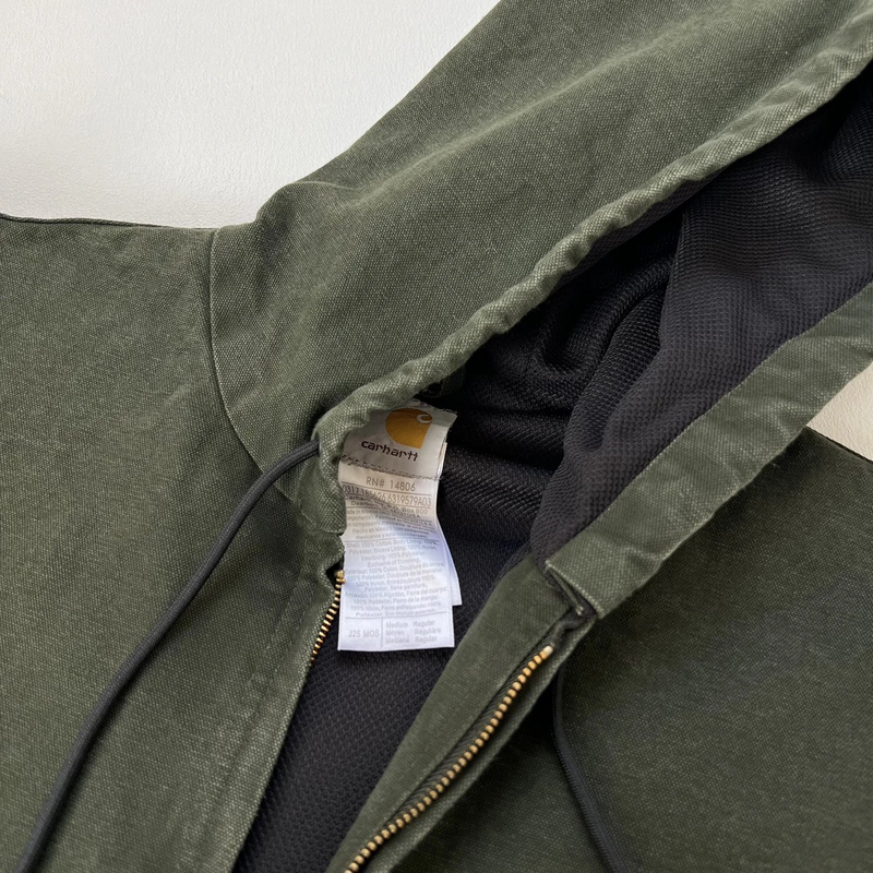 Carhartt J25 Hooded Active Jacket fabric detail