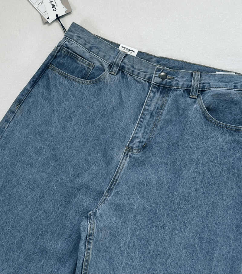 Carhartt WIP Brandon Pant Blue Jeans fabric detail