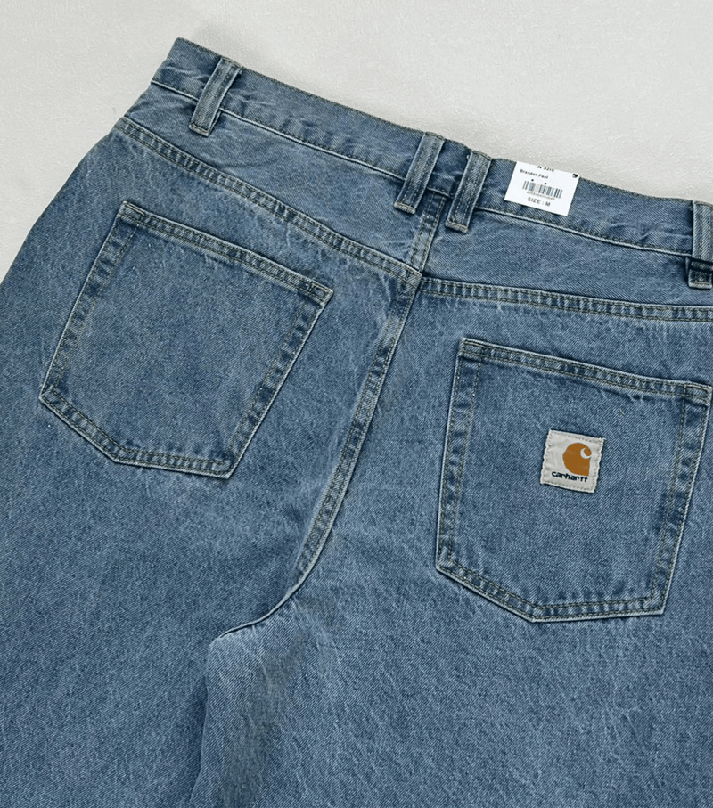 Carhartt WIP Brandon Pant Blue Jeans fabric detail