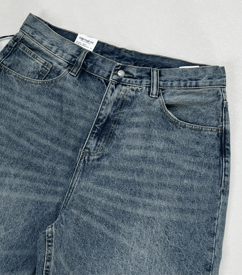 Carhartt WIP Brandon Pant Blue Jeans fabric detail